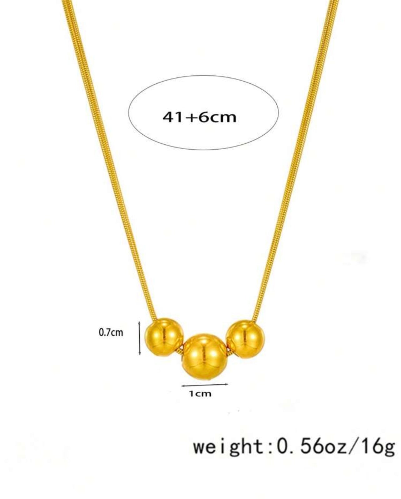 2 Layer Ball Necklace