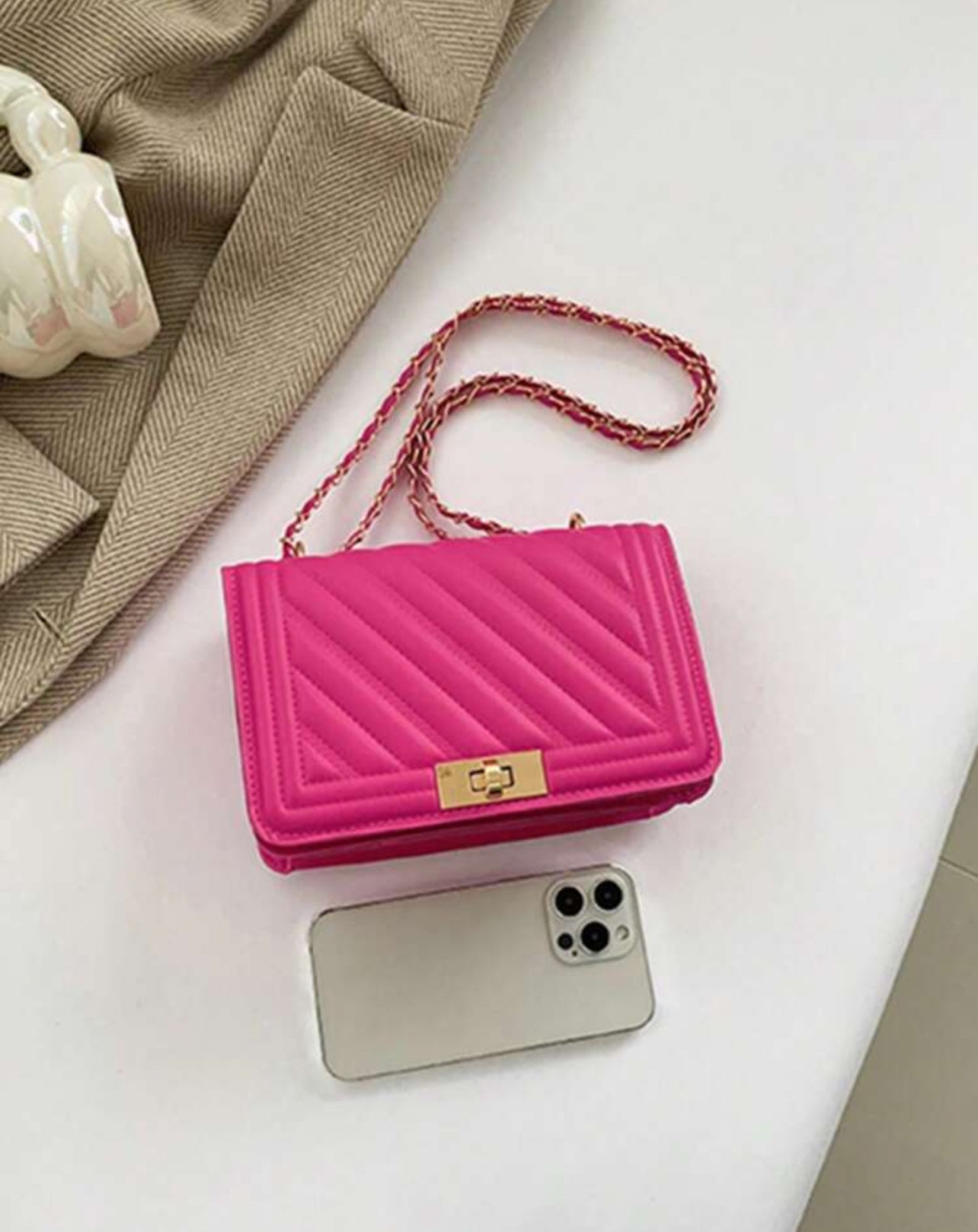 Hot Pink Fashion Bag