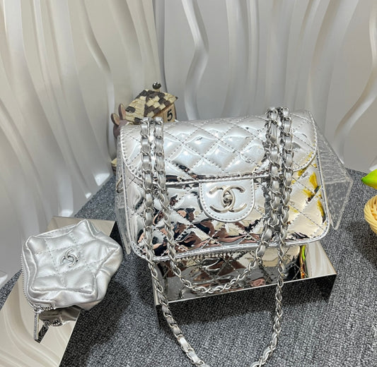 Silver C Handbag