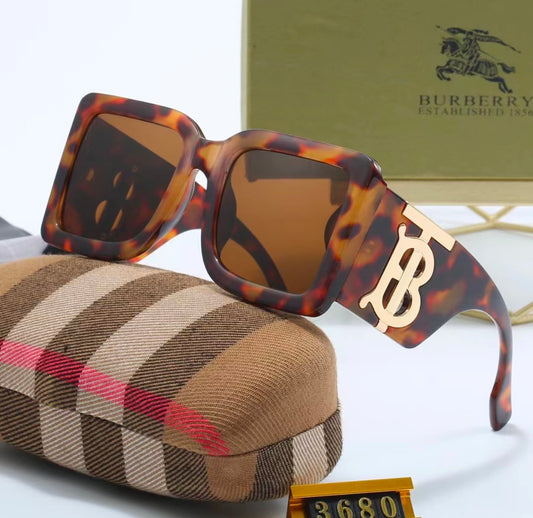 Tortoise Logo Sunglasses