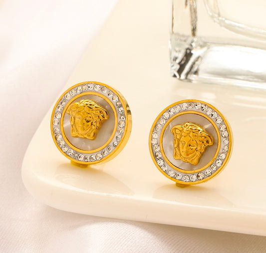 Medusa Rhinestone Studs