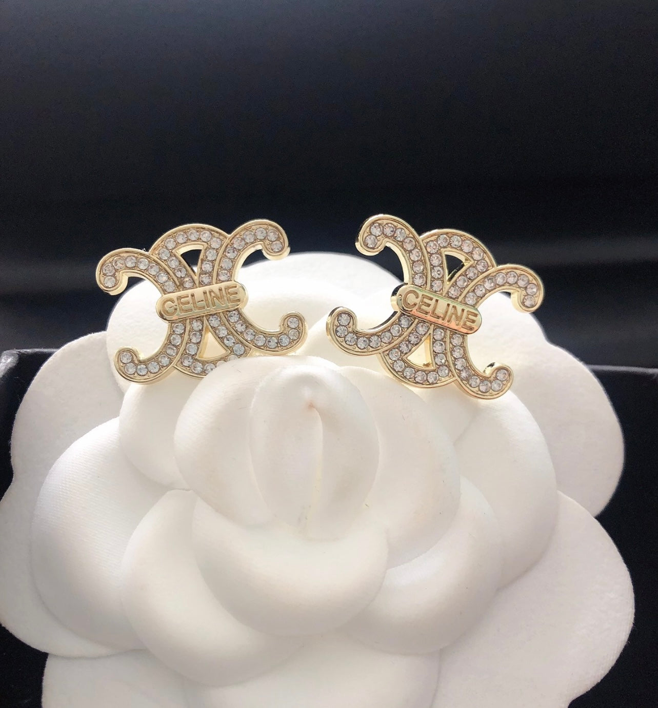 CE Rhinestone Studs